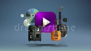 浮动各种音乐，乐器，下载，视频点播内容，娱乐内容。